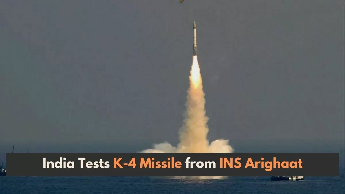 K4 Missile has a strike range of 3,500 kilometers.