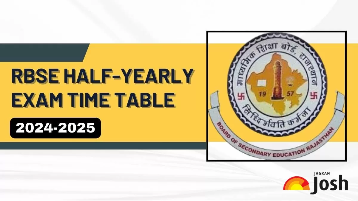 RBSE Class 9, 10, 11, 12 Half Yearly Exam Dates 2024-25