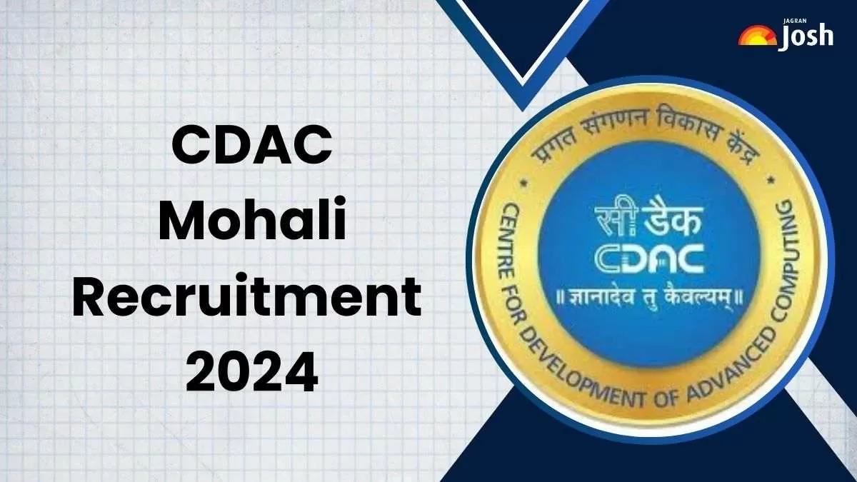 CDAC Mohali Recruitment 2024