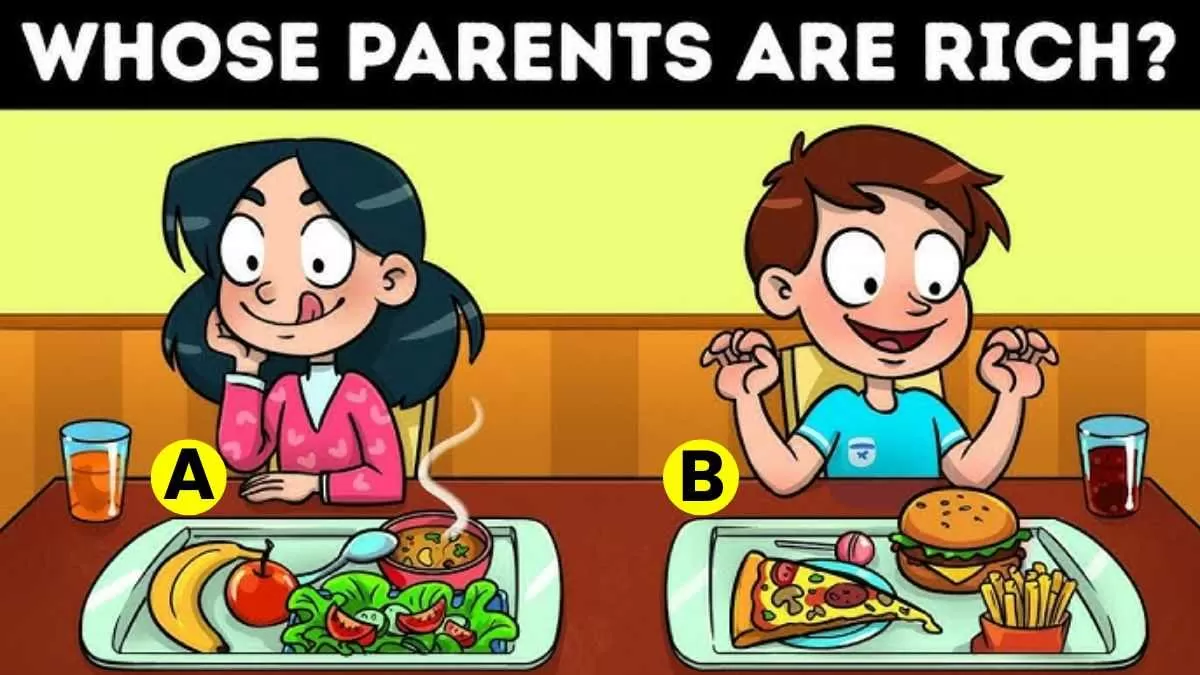 Spot whose parents are rich.