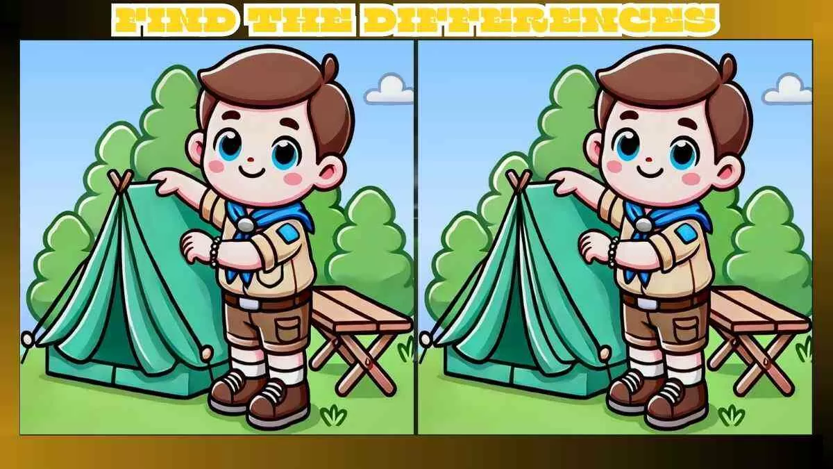 Find 3 Differences in Boy Scout Camping Pictures in Just 15 Seconds