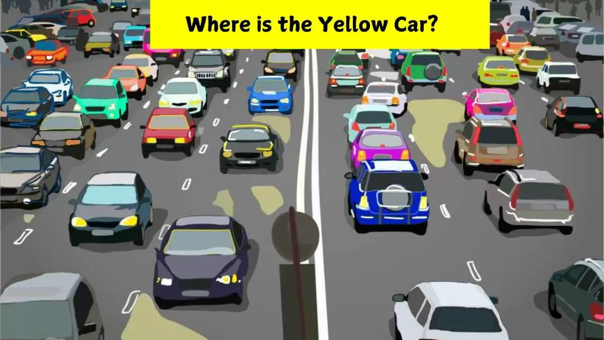 Find the yellow car in 6 seconds!