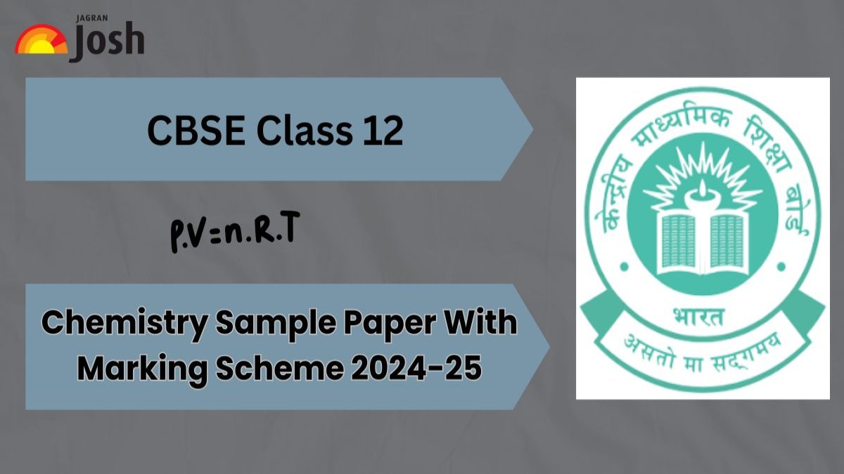 CBSE Class 12 Chemistry Sample Paper 202425 Download Free PDF