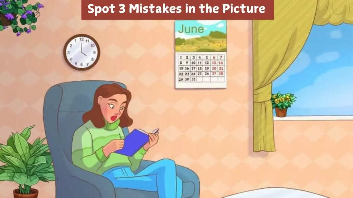 Brain Teaser: Spot 3 mistakes in the picture in 10 seconds!
