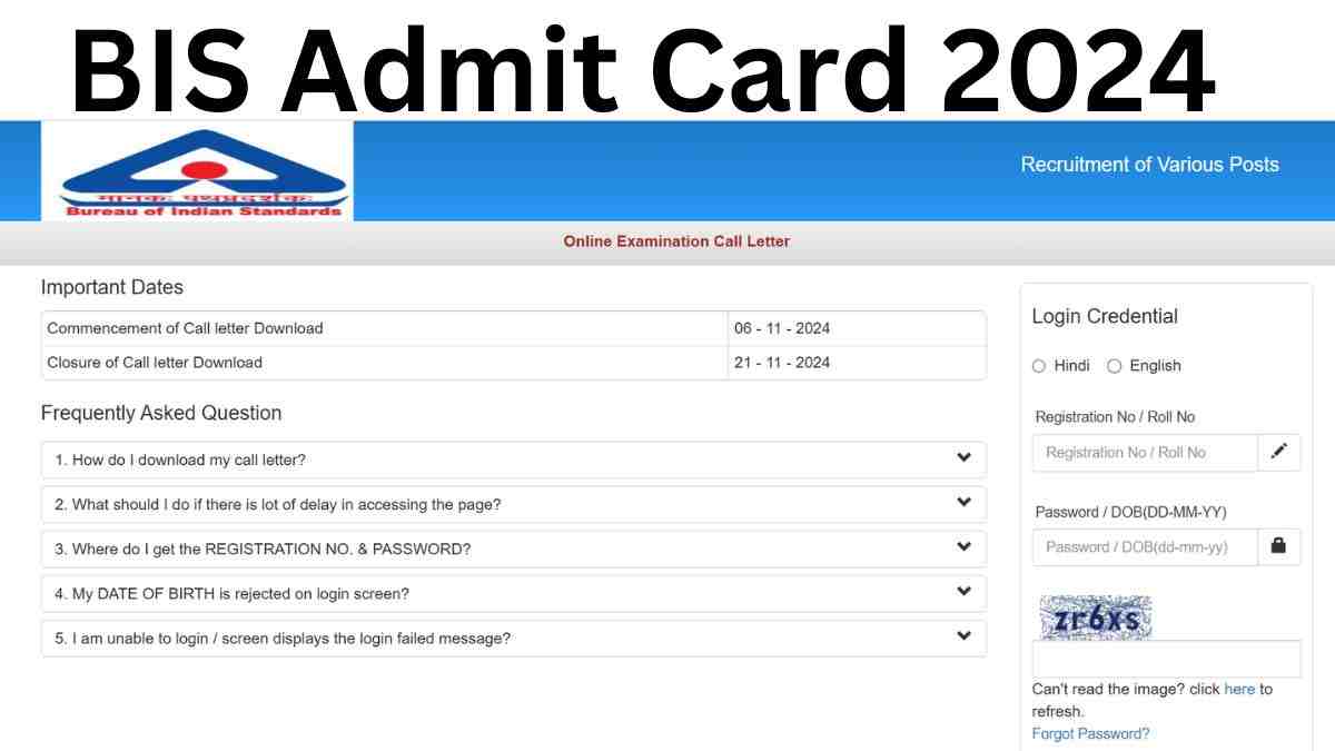 BIS Admit Card 2024: ग्रुप A, B, C के एडमिट कार्ड ibpsonline.ibps.in पर जारी , ये रहा Link 