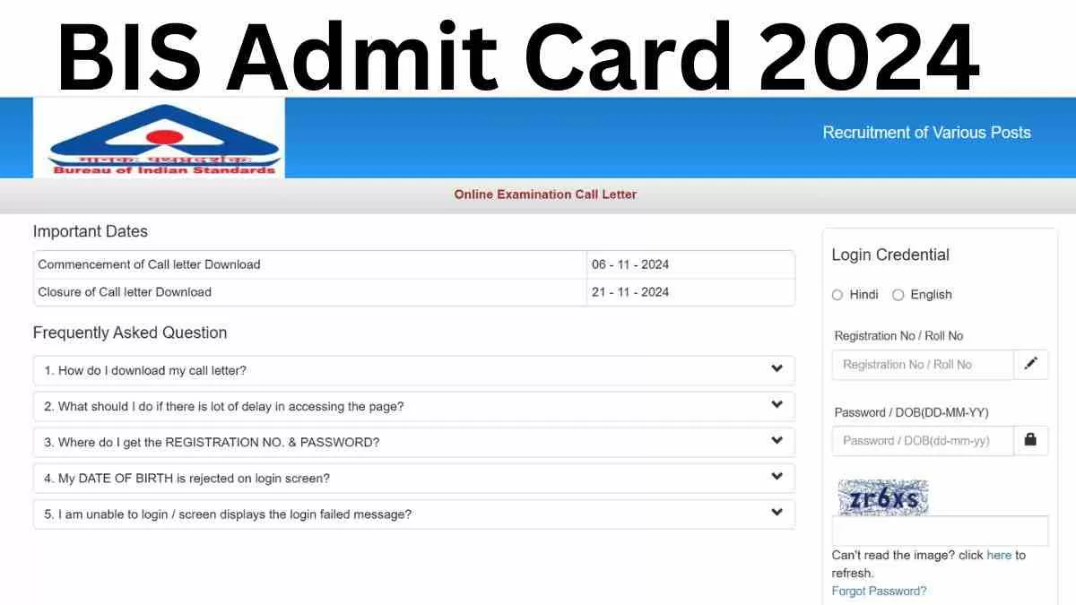 BIS Admit Card 2024: बीआईएस ग्रुप A, B, C के एडमिट कार्ड ibpsonline.ibps.in पर जारी , ये रहा Download लिंक 