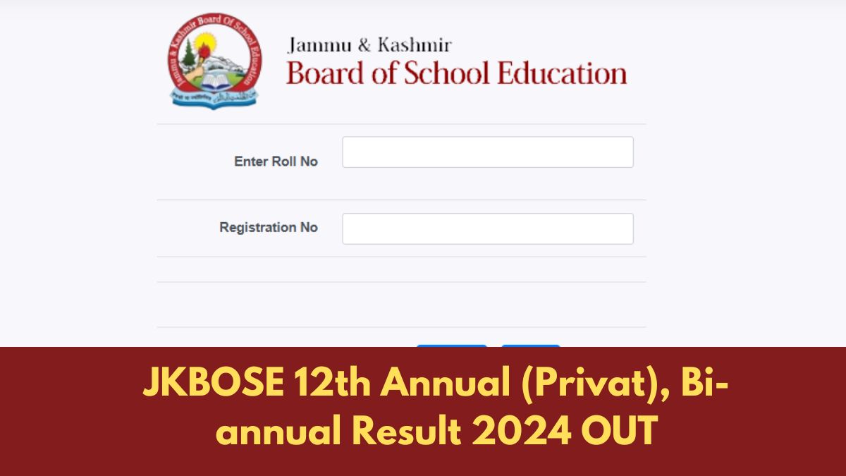 JKBOSE 12th Annual (Private), Bi-annual Result 2024 OUT