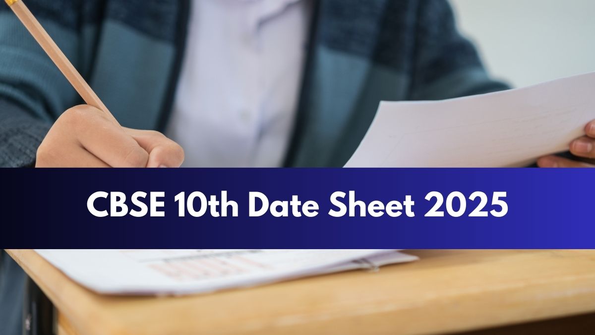 CBSE Board Exam Date Sheet 2025 Class 10 Likely in November? Check