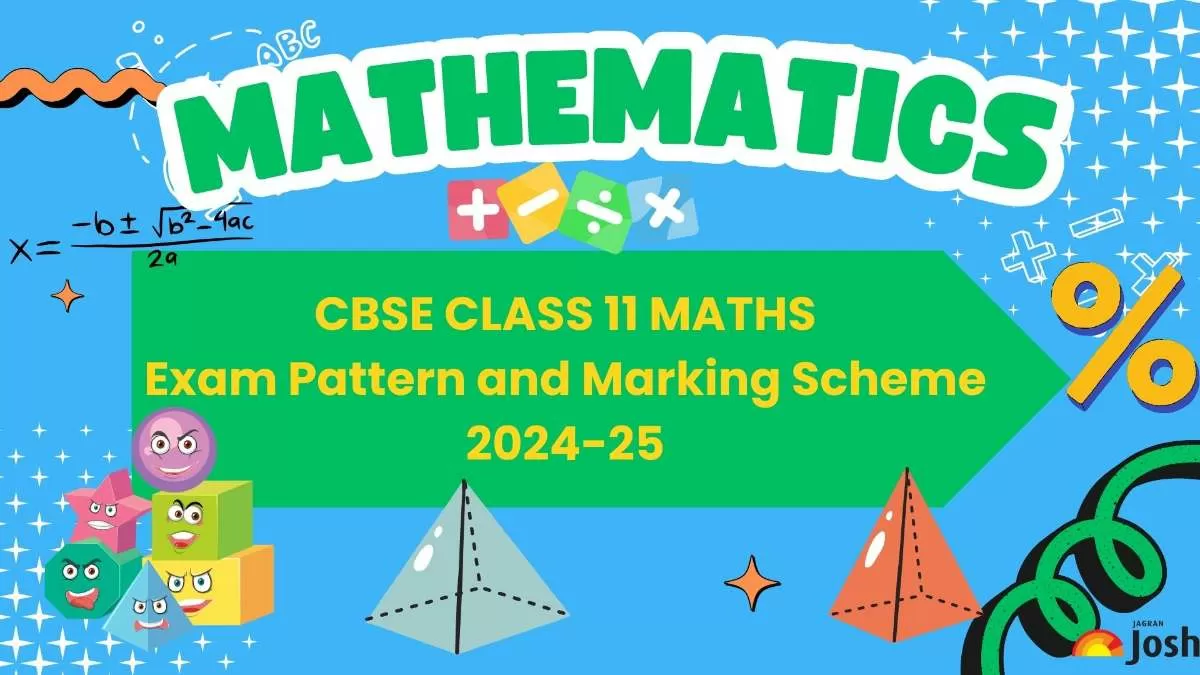 CBSE Class 11 Maths Exam Pattern 2025 with Marking Scheme and Topic ...