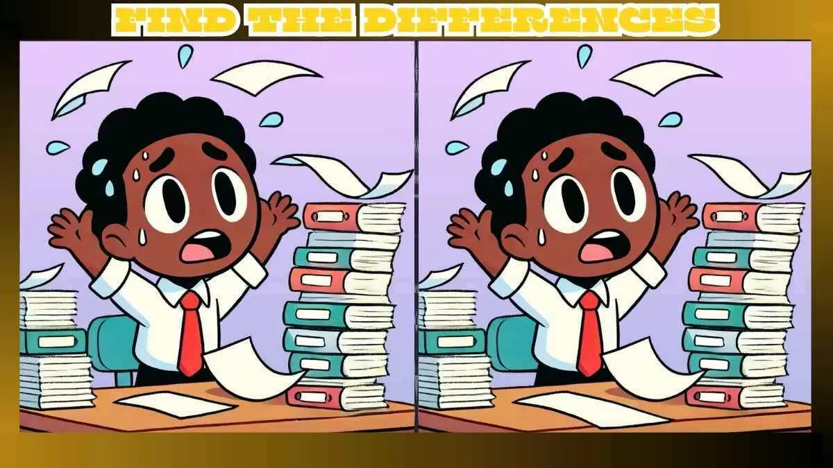 Find 3 Differences in Anxious Employee Pictures in Just 18 Seconds