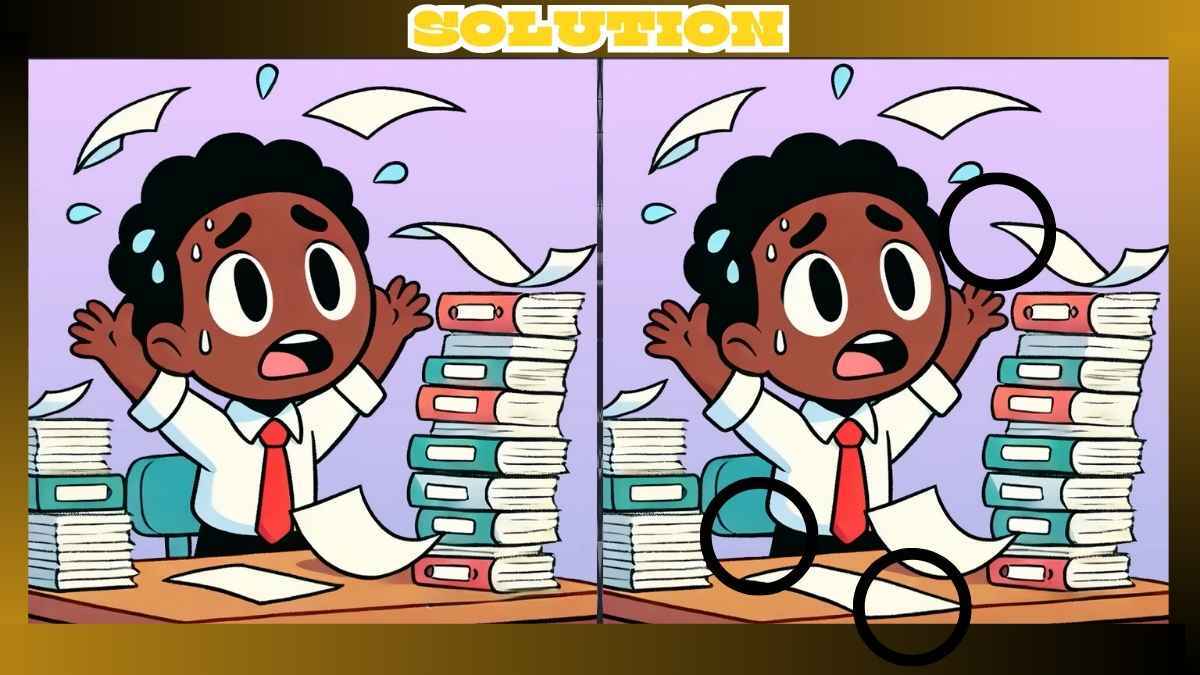 Find 3 Differences in Anxious Employee Pictures in Just 18 Seconds