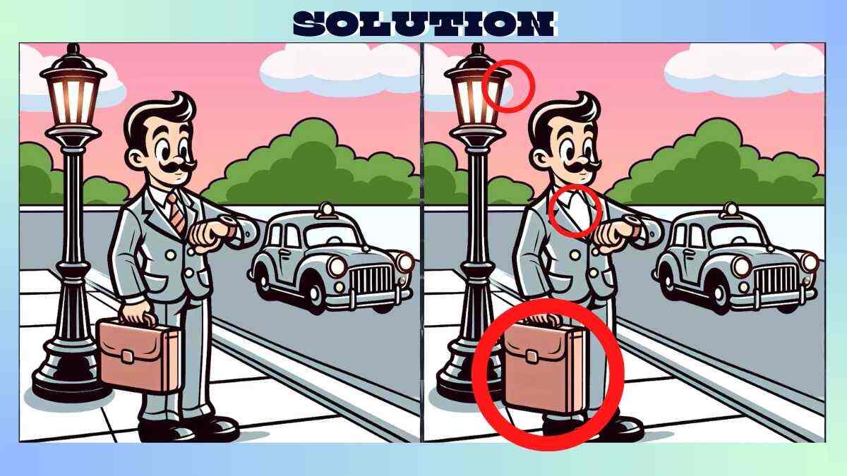 Find 3 Differences in 22 Seconds in Gentleman in Suit Picture