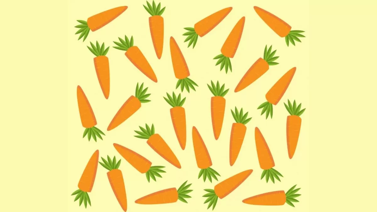 Spot the different carrot.