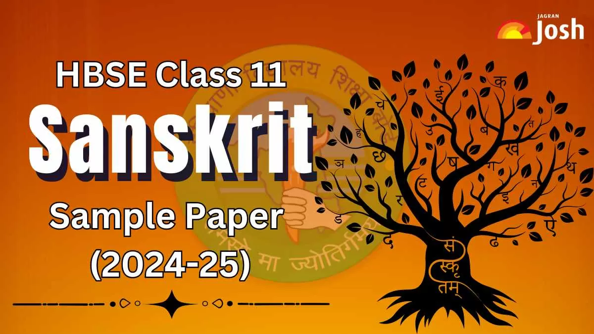 Get here direct link to download Class 11 Sanskrit Model paper with Marking scheme for Haryana Board 2024-25.