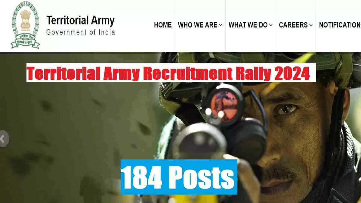 Get all details for Territorial Army (TA) Recruitment Rally 2024 here apply online