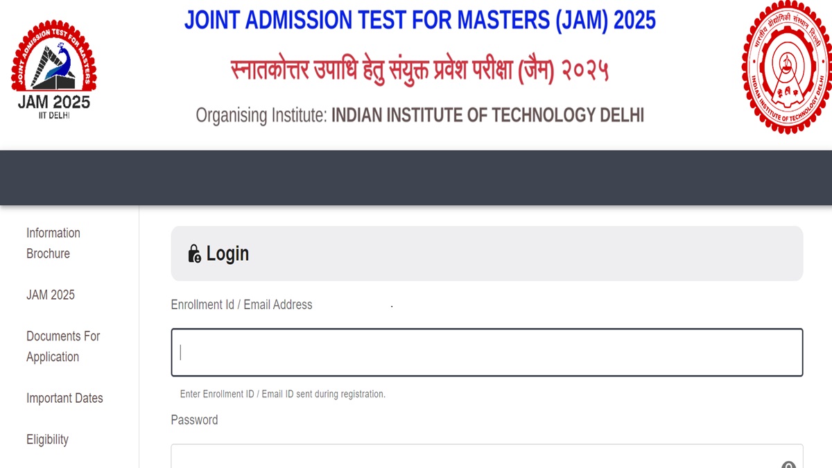 IIT JAM 2025 Registration Last Date, Apply At Jam2025.iitd.ac.in ...