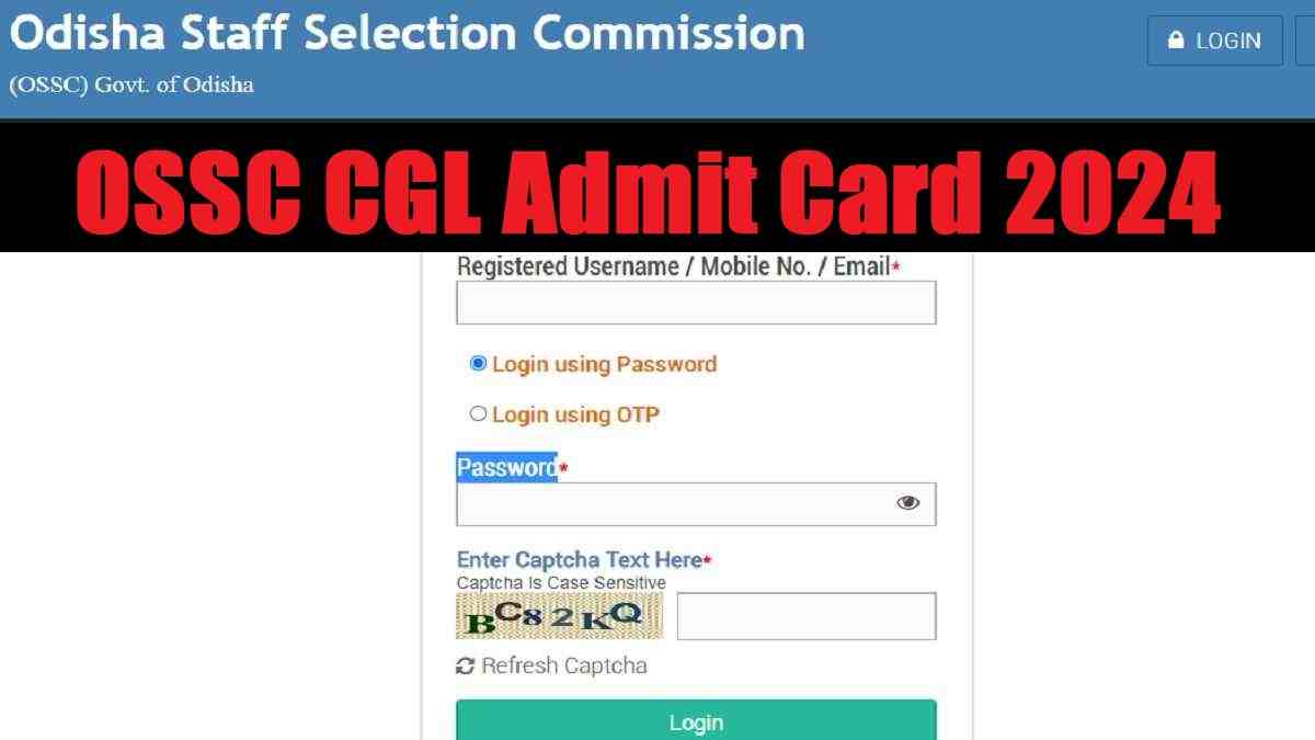 OSSC CGL Admit Card 2024 Released at ossc.gov.in: Here's Download Link,Check Exam Schedule