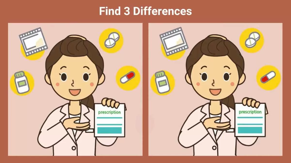 Spot 3 differences in 18 seconds