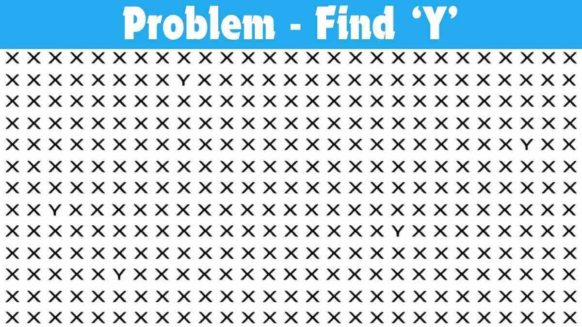 Picture Puzzle IQ Test: Spot the 5 Y’s in 5 Seconds!