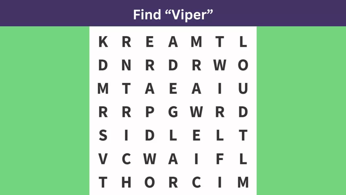 Find the word "viper"
