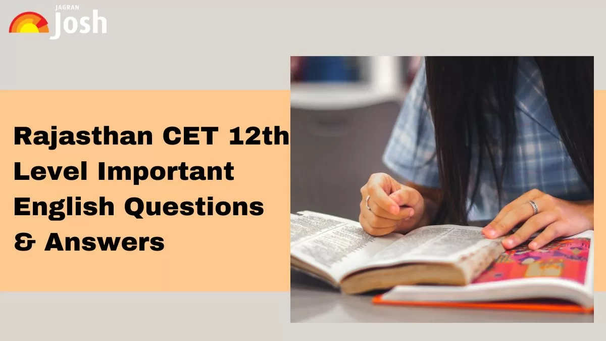Rajasthan CET Important English Questions