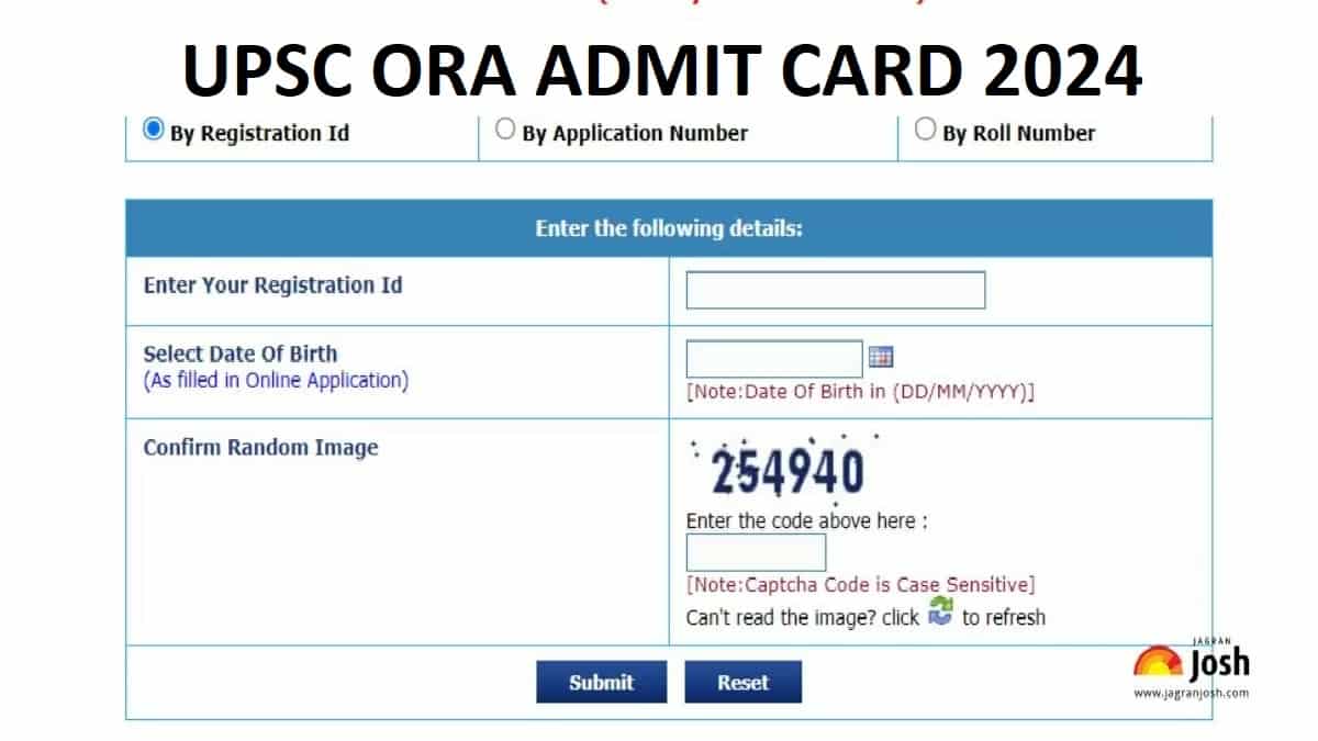 UPSC Admit Card 2024 OUT at upsconline.nic.in: Download ORA Hall Ticket for Various Posts