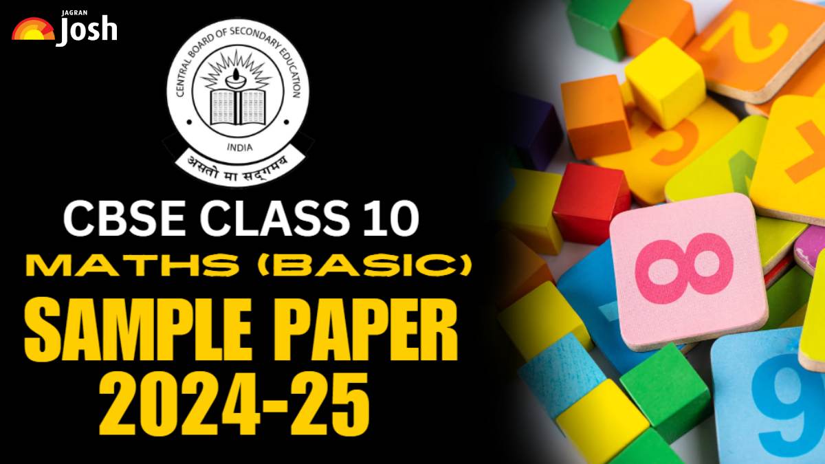 CBSE Class 10 Maths (Basic) Sample Paper and Marking Scheme 2024-25, Download FREE PDF