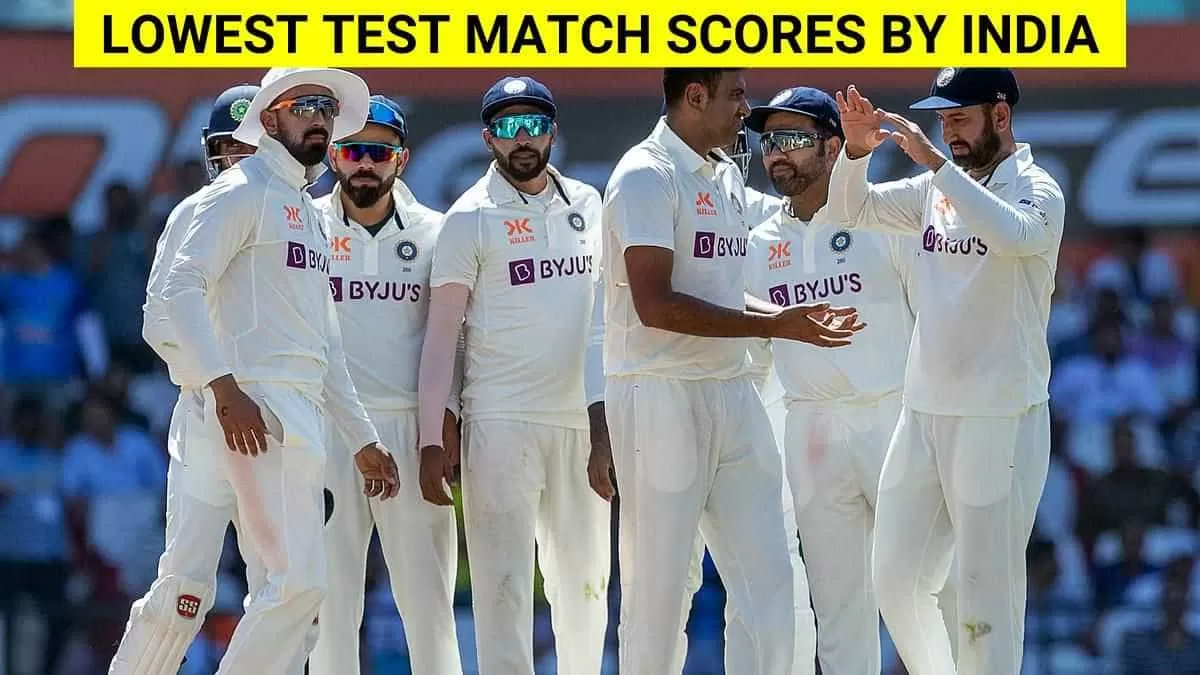 Lowest test match scores by India