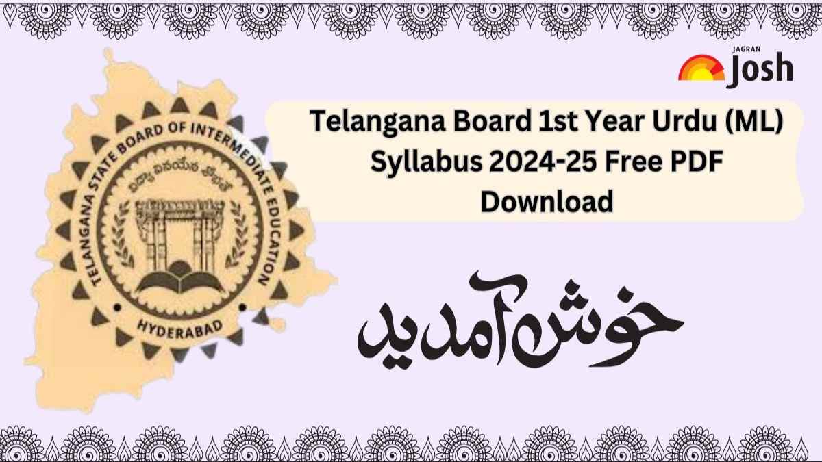 TS Inter 1st Year Urdu (ML) Syllabus 2024-25: Download Detailed Syllabus PDF For Free! 