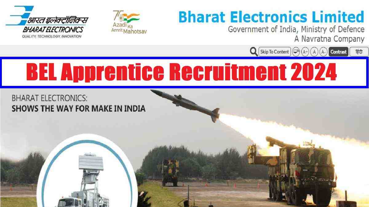 BEL Recruitment 2024: Apply Online for Diploma Apprentice Posts, Check Eligibility And Application Process