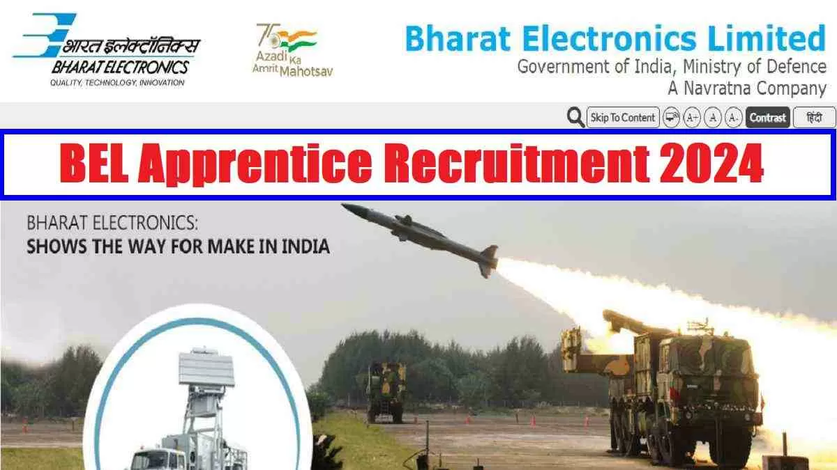 BEL Apprentice Recruitment 2024