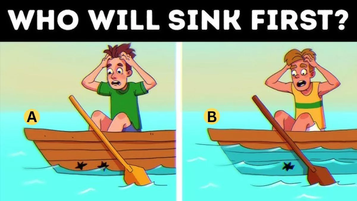 Spot who will sink first?