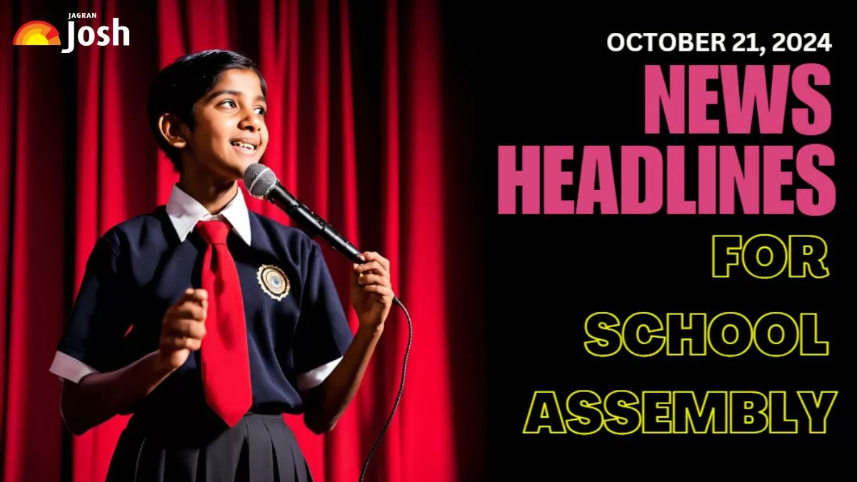 Get here today’s and tomorrow's news headlines in English for School Assembly.