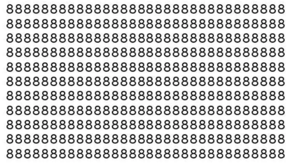 Optical Illusion To Test Your IQ: Spot The Number 6.