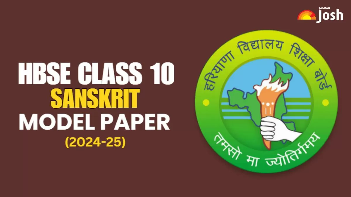 Get the direct link to download Class 10 Sanskrit Model paper with Marking scheme for Haryana Board 2024-25.