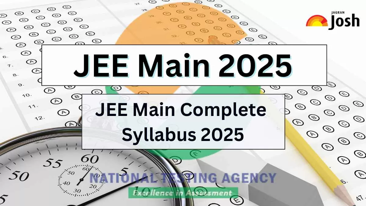JEE Main Complete Syllabus 2025