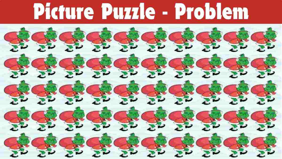 Picture Puzzle IQ Test: Where is the odd Grinch? Test your 125+ IQ by Find Him in 24 Seconds!