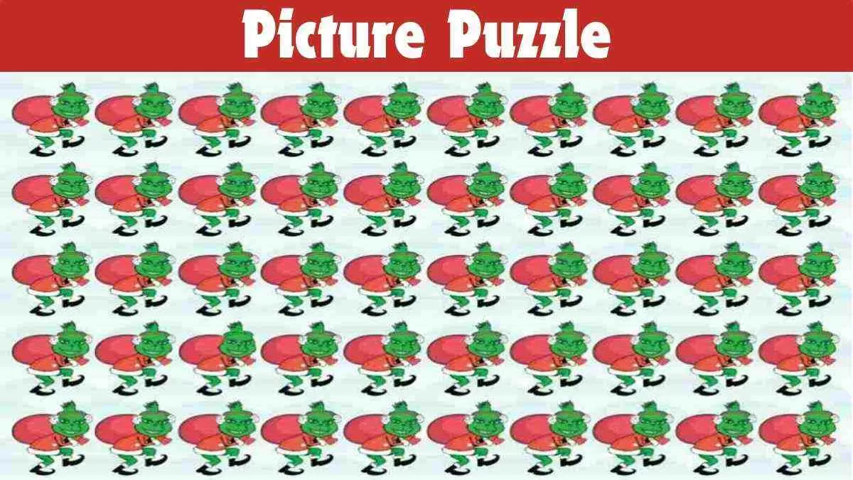 Picture Puzzle IQ Test: Where is the odd Grinch? Test your 125+ IQ by Find Him in 24 Seconds!