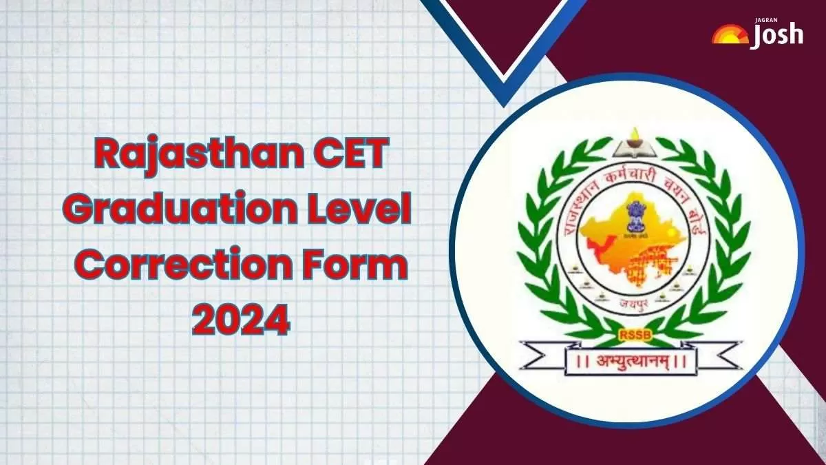 RSMSSB CET Graduation Level Application Form 2024 Correction
