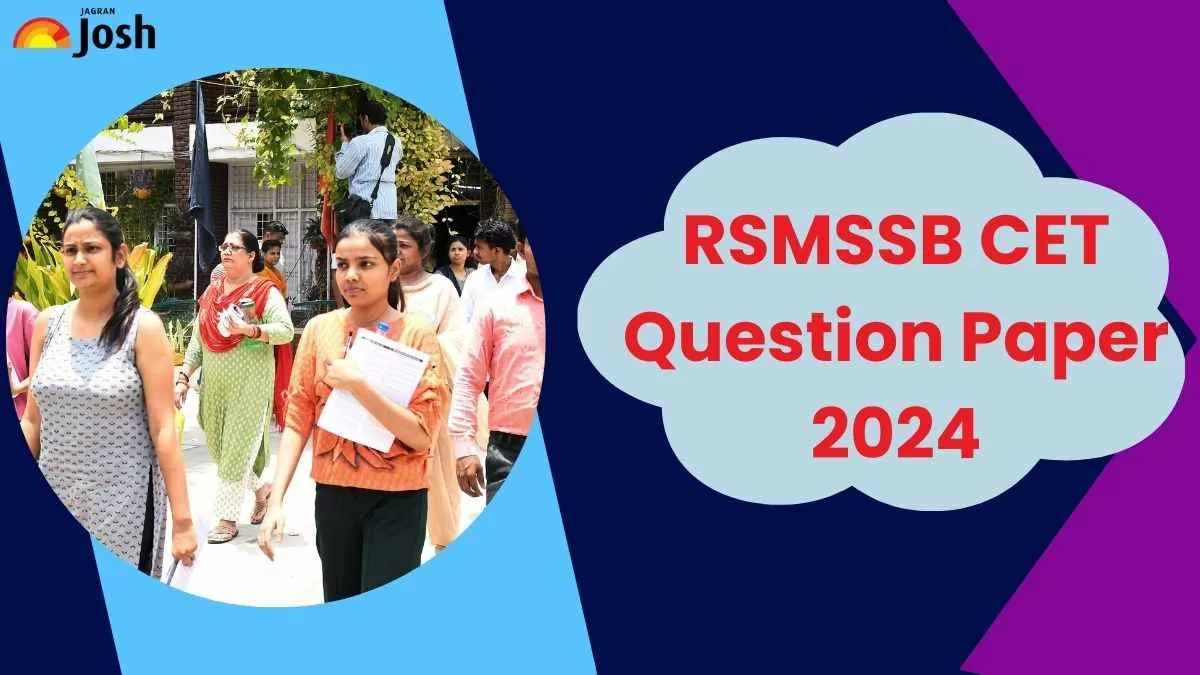 RSMSSB CET Question Paper 2024: 22 अक्टूबर Shift 1, 2 सीईटी प्रश्न पत्र यहाँ से पीडीएफ डाउनलोड करें