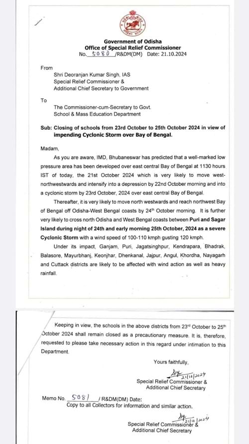 Odisha School Holidays