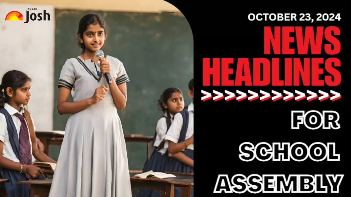 Get here today’s and tomorrow's news headlines in English for School Assembly.