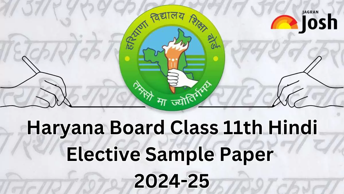 Get here direct link to download Class 11 Hindi Elective Model paper with Marking scheme for Haryana Board 2024-25.