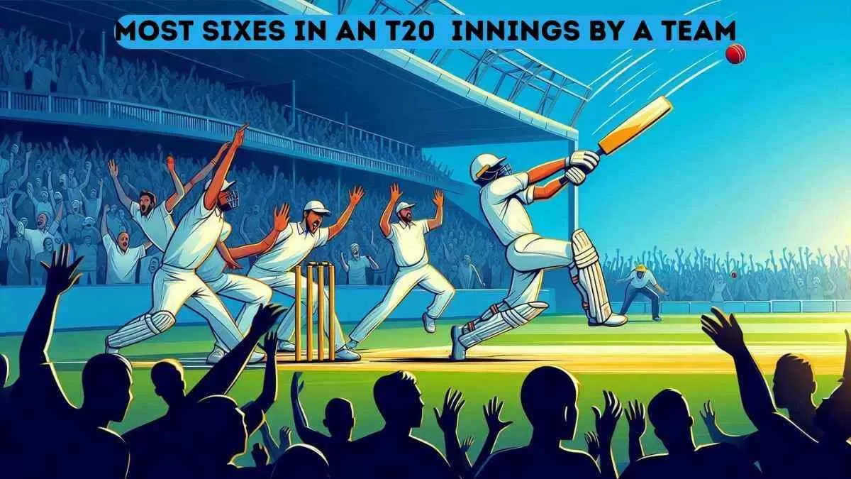Most Sixes in a T20 Innings by a Team Till 2024 | Record-breaking T20 Performances