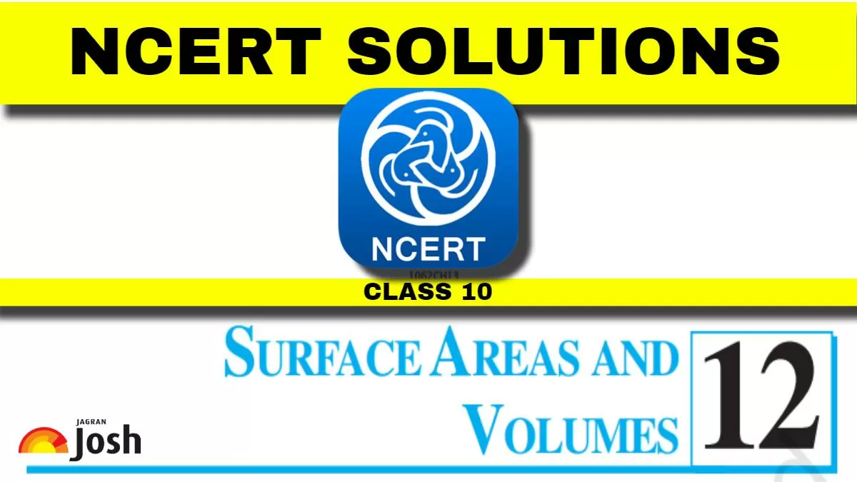 NCERT Solutions for Surface Areas and Volumes class 10 questions answers PDF.