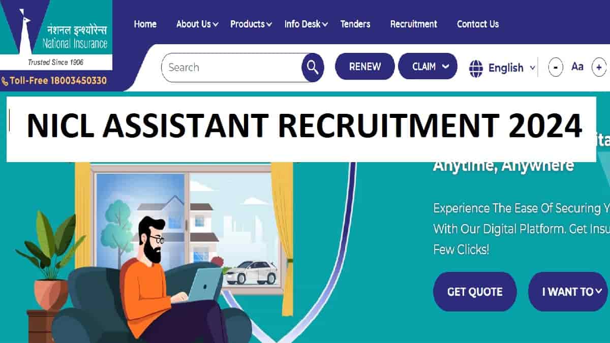 NICL Assistant Recruitment 2024 for 500 Posts, Apply Online at nationalinsurance.nic.co.in