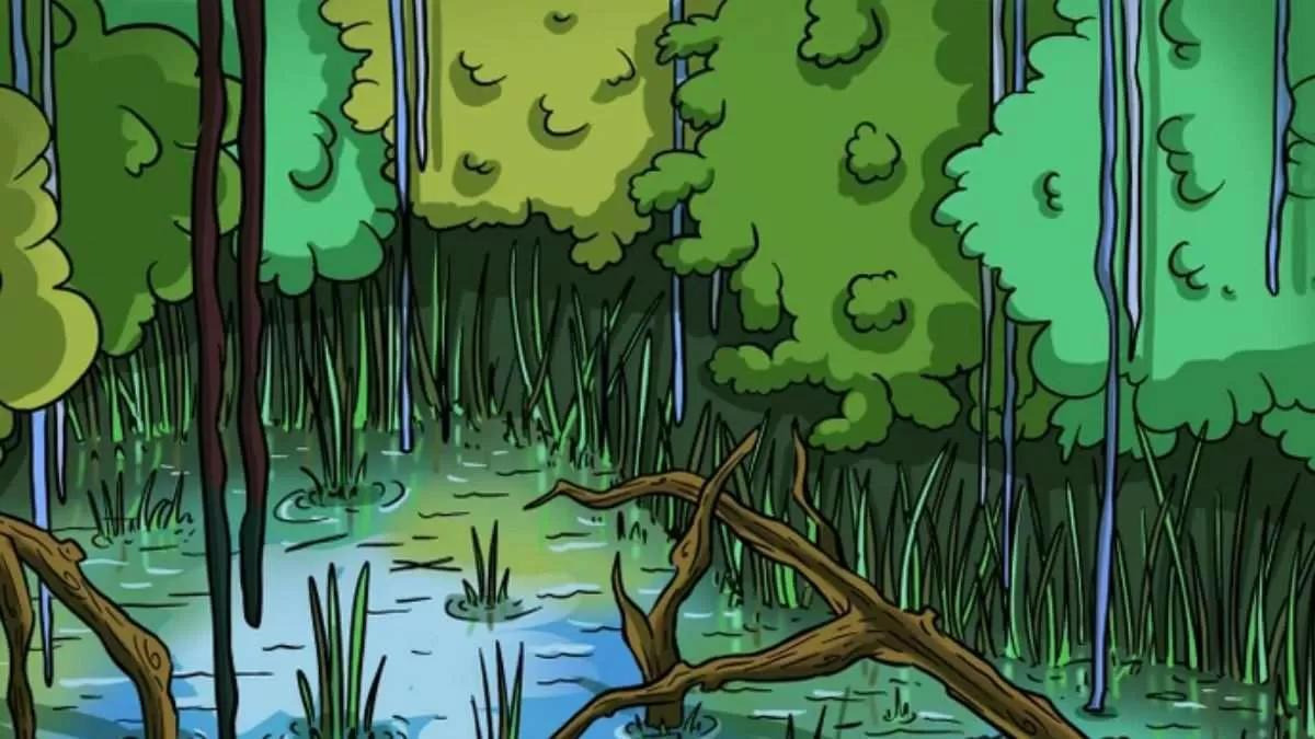 Spot the hidden crocodile.