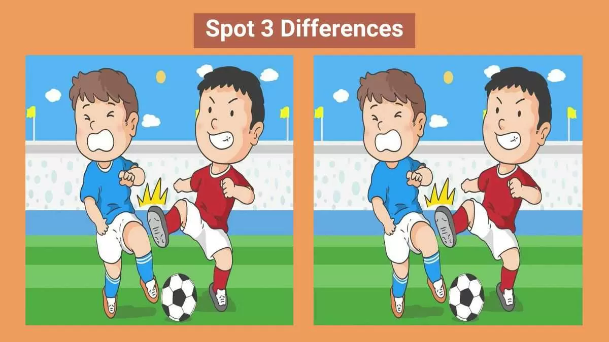 Spot 3 differences in 10 seconds