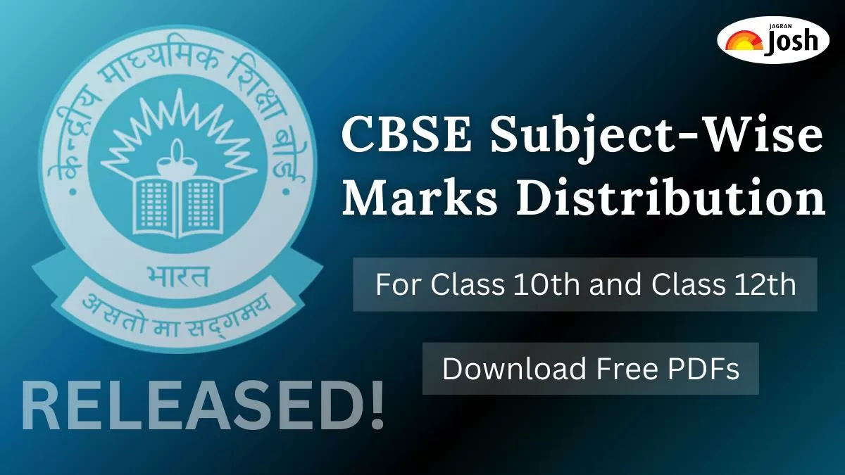 Check here the Subject-wise marks distribution for Class 10 and 12 board exam and download PDF