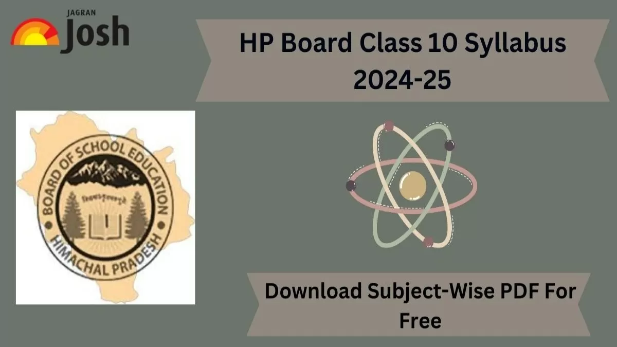 Himachal Pradesh HP Board Class 10 Syllabus 2024-25
